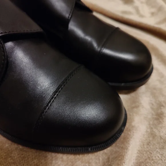 Like New - The Drew Canton Black Leather Shoes, 8W - Picture 2 of 13